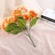 thumbnail image 4 of Ramo de flores de simulación de flores de hortensias artificiales para decoración del hogar (naranja), 4 of 5