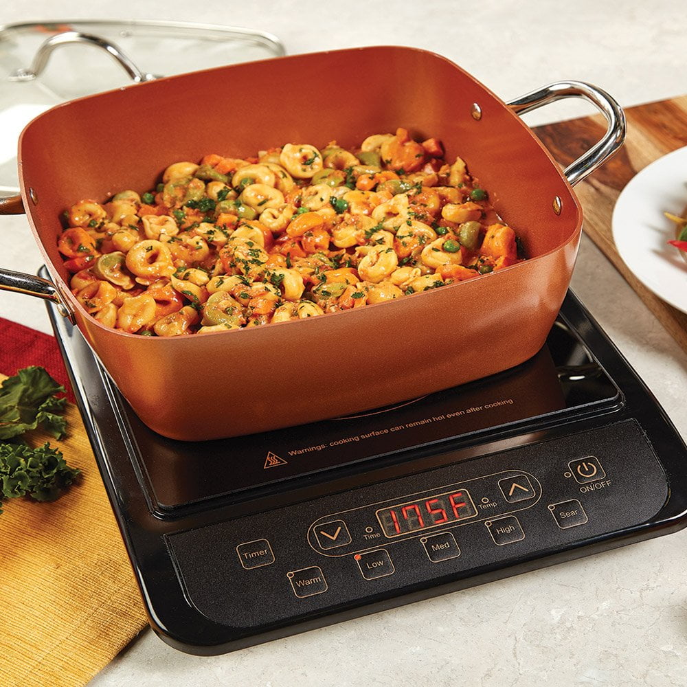 Copper Chef 8" /11" Deep Dish Pan 4 Pc Set