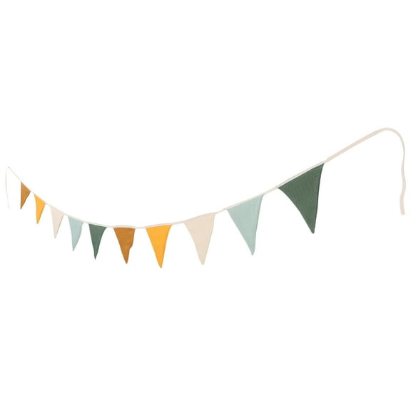 ADDHAT 1Set Triangle Bunting Banner Cotton Cloth Assorted Decorations