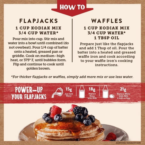 Kodiak Power Cakes 20oz - Just add water for grocery retail