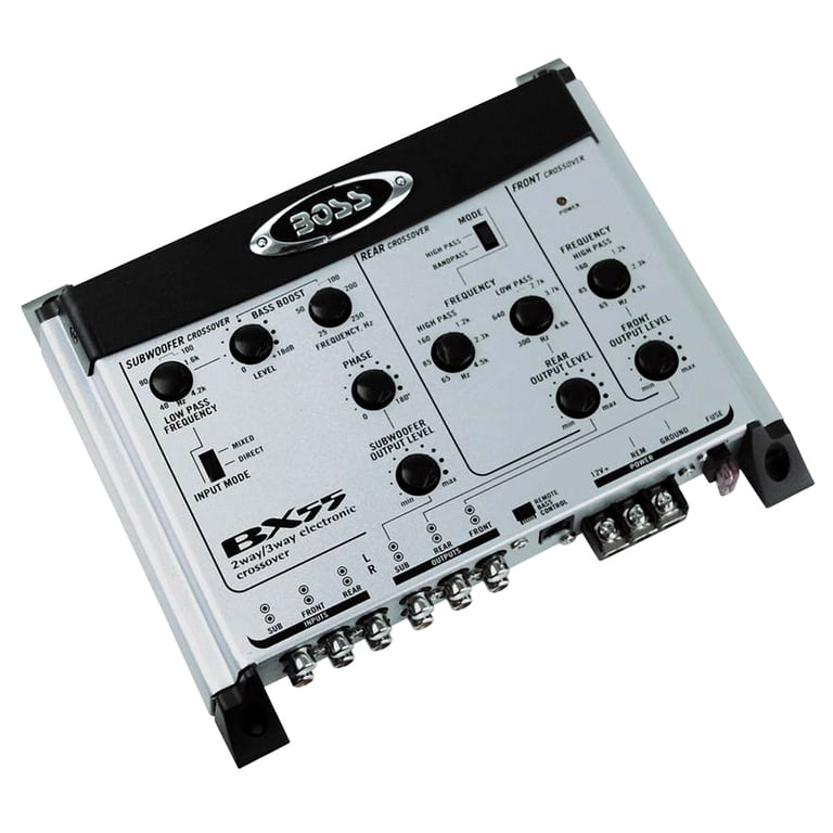 Boss Audio Systems BX55 2/3 Way Car Audio Crossover, Remote