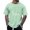 #Mint Green, variant on DPTALR Men's Retro Print Pullover T-Shirt Round Neck Short Sleeve Loose Casual Style,Navy, L