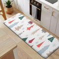 thumbnail image 5 of Multicolor Christmas Tree Pattern Kitchen Rug Mat,Kitchen Runner Rugs Non Skid Washable,Decorative Kitchen Floor Mats for Kitchen,Sink,Laundry,17"x47.2", 5 of 7