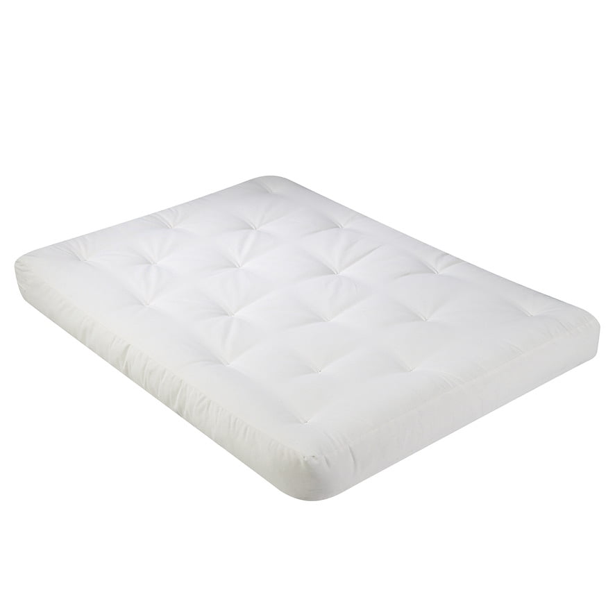 Made in the USA Black Serta Sycamore Double Sided Convoluted Foam and Cotton Full Futon Mattress
