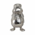 thumbnail image 6 of Whimsical Walrus Figurine for Home Decor - Metal Sculpture for Bathroom, Office, Room, Living Room and Shelf Accents - Coastal Aluminum Ornament Statue for Bathroom Counter - 9", Silver & Metallic, 6 of 13