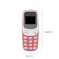 thumbnail image 2 of Teléfono móvil Teléfono GSM Teléfono móvil Red 2G Recargable Tarjeta SIM dual Teléfono Reproductor de música, Rosa Inevent EL2669-01B, 2 of 7