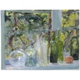 thumbnail image 2 of Menso Kamerlingh Onnes 24x19 Gold Ornate Framed and Double Matted Museum Art Print Titled - Windowsill with Bottles, a Glass Globe and an Apple (C. 1892), 2 of 4