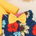thumbnail image 5 of Esaierr Infant Baby Girls 2PCS Outfits Crewneck Tops Pants Outfit Long Sleeve Newborn Tops Bell Bottom Pants Set Casual Spring & Autumn Clothes, 5 of 5