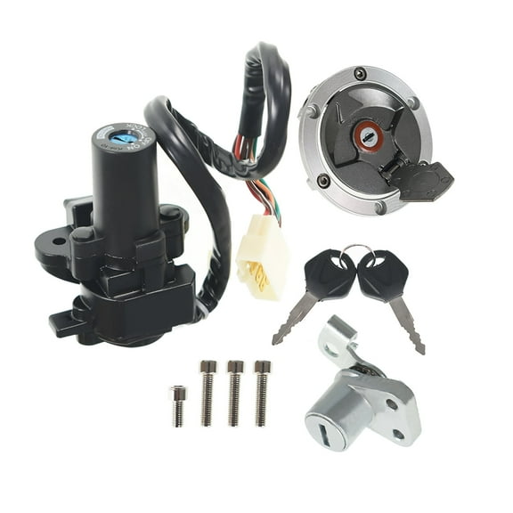 Ignition Switch Gas Cap Fit for Kawasaki Ninja 250R EX250J 2008-2012, 2014 Kawasaki  Ninja 300 EX300A SE