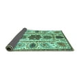 thumbnail image 2 of Ahgly Company Indoor Rectangle Oriental Turquoise Blue Modern Area Rugs, 7' x 9', 2 of 4