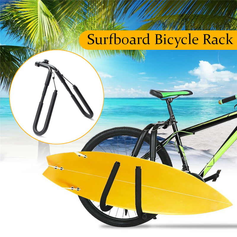 Adjustable Steel Surfboard Bicycle Rack Side Saddle Mount Surfing Carrier M6G3 