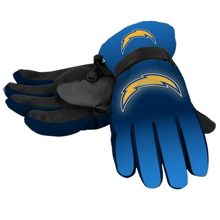 Forever Collectibles NFL Gradient Big Logo Insulated Gloves Large/XL, Los Angeles (Best Nfl Catching Gloves)