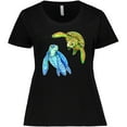 thumbnail image 3 of Inktastic Sea Turtles Swimming Together Women's Plus Size T-Shirt, 3 of 5
