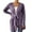 Purple, variant on Women's Long Sleeve Solid Color Casual Loose Fit Cardigan Wrap Front Open Knit Sweater Lightweight Comfortable Outerwear