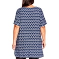 thumbnail image 2 of Avenue Womens Short Sleeve Printed Tunic Top, 2 of 2