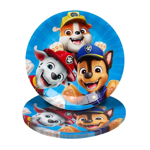 7 1/4" PAW Patrol Chase, Marshall & Rubble Disposable Paper Dessert Plates – 8 Ct.