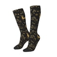 thumbnail image 2 of Fotbe Christmas Gold Deers1 print Women's Men's Novelty Crew Socks Cotton Socks Knee High Socks for Walking,Running,Nurses,Pregnancy, 2 of 9