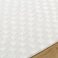 thumbnail image 6 of Hauteloom Carina Machine Washable Contemporary Area Rug - Modern Geometric Checkered Carpet for Living Room, Bedroom - Ivory, Light Gray, Off White - 7'7" x 10', 6 of 6