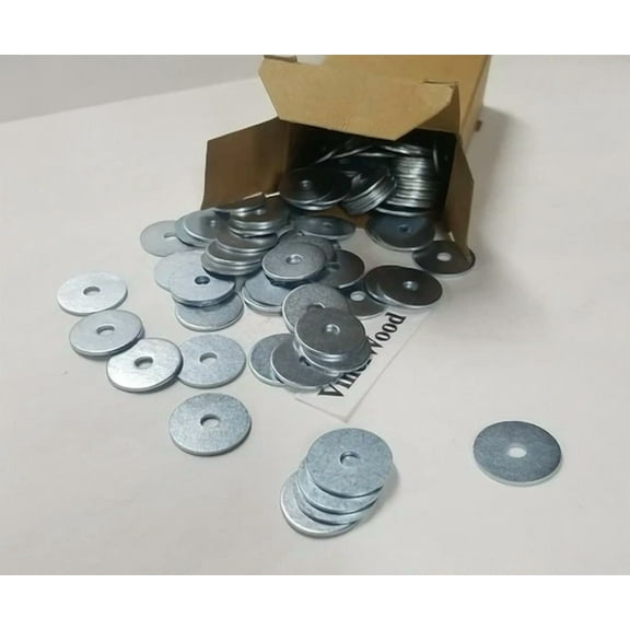 5/32" X 7/8" Zinc, Fender Washers (100) Pieces. Quality Hardware.