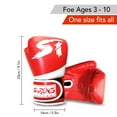 thumbnail image 4 of SUTENG Gants de Boxe Premium Rouges pour Enfants de 3 à 10 Ans, Cuir PU de Haute Qualité avec Rembourrage Amélioré pour Sécurité et Confort, 4 of 6