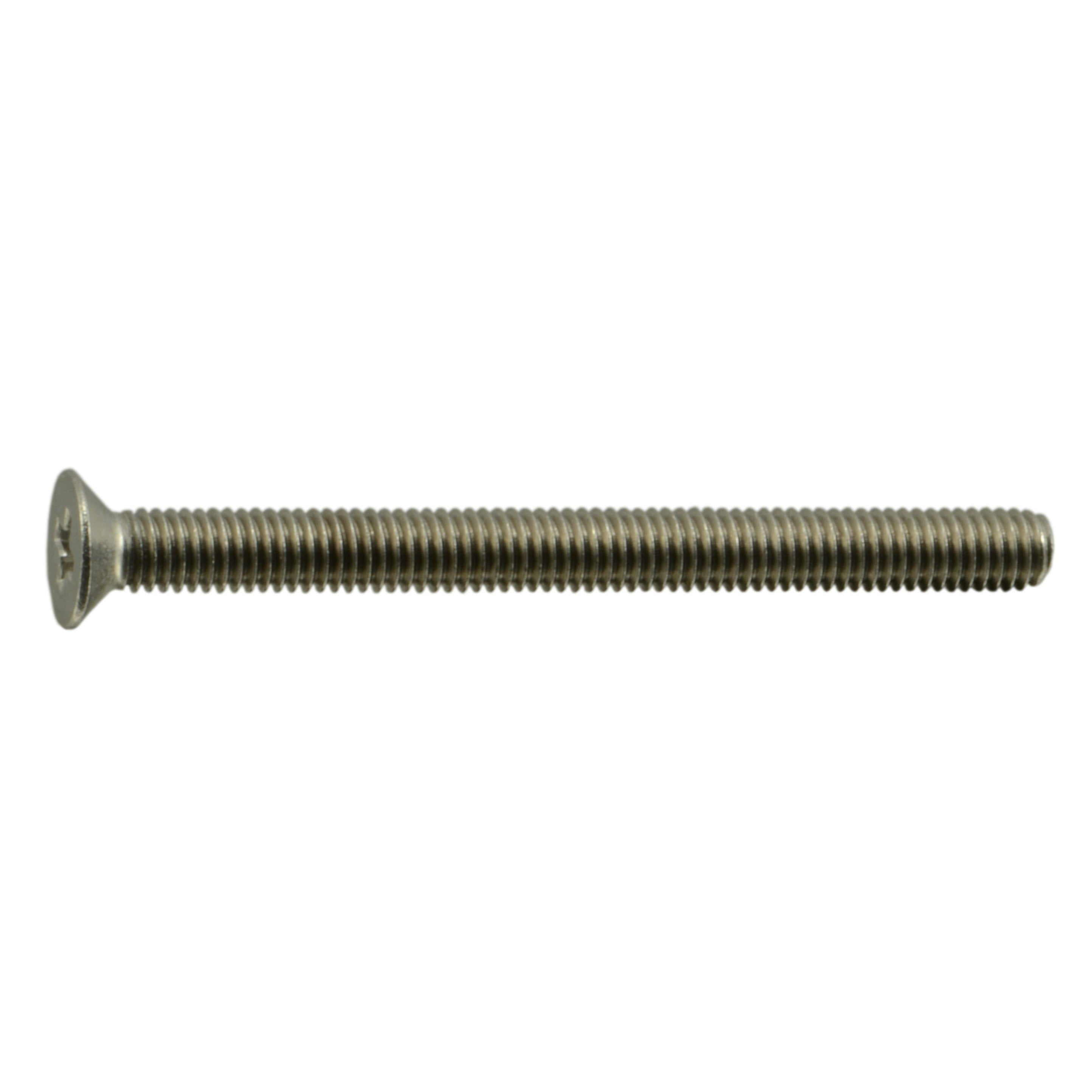 3mm0.5 x 35mm A2 Stainless Steel Coarse Thread Phillips Flat Head