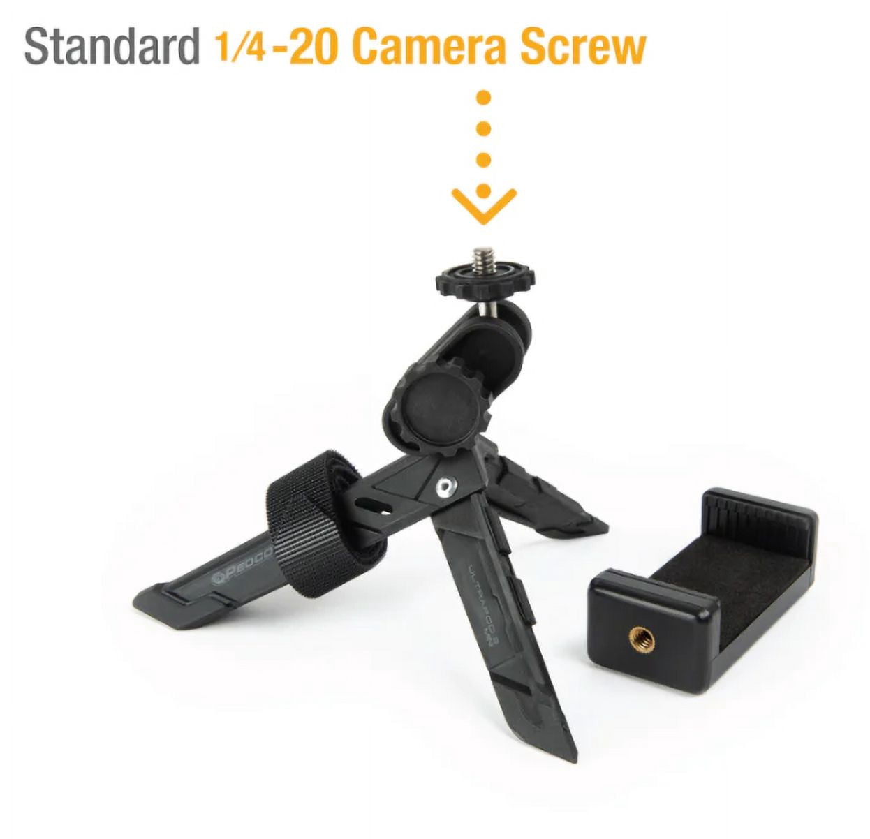 PEDCO ULTRAPOD 3 MINI TRAVEL TRIPOD W/ PHONE MOUNT
