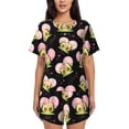 thumbnail image 1 of Fotbe Avocado Lovers Conjunto de Pijama Estampado para Mujer, 2 Piezas, Ropa de Dormir con Camiseta de Manga Corta y Shorts Suaves-Small, 1 of 6