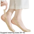 thumbnail image 5 of Ball of Foot Cushioned Low Cut Liner Socks Women's Nonslip Strap Half Toe Socks, 5 of 21