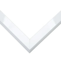 3x4 Slim Profile White Picture Frame - UV Acrylic, Foam Board Backing, Hanging Hardware