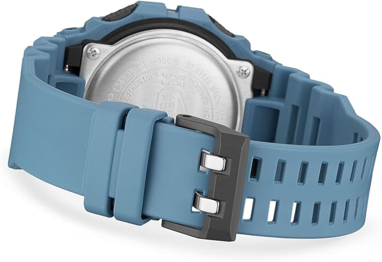 Casio G-Shock GBX-100-2ADR Men’s Digital Tide Graph Watch – Blue Resin Band, Bluetooth, 200M Water Resistant