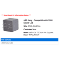 thumbnail image 2 of ABS Relay - Compatible with 2000 Saturn LS2, 2 of 2