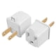 thumbnail image 1 of Teninyu Adaptador con conexión a tierra Convertidor de salida de 3 clavijas a 2 clavijas - Extensión del adaptador de enchufe de 3 clavijas a 2 clavijas para cables eléctricos Talleres domésticos Maqu, 1 of 1