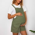 thumbnail image 2 of Miqool Women's Maternity Jumpsuits Summer Casual Sleeveless Adjustable Shorts Overalls Outfits with Pocket for Women During Pregnancy, Postpartum, 2 of 7