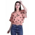thumbnail image 2 of Moomaya Printed V-Neck Kimono Yoga Tops For Women Casual Boxy Sleeve Tops, 2 of 5