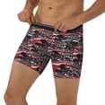 thumbnail image 3 of Xecao Red And Blue Cars Print Boxer Briefs for Men's Stretch Moisture-Wicking Underwear, Mid-Rise Classics breathable fabric, 3 of 7