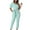 Mint Green, variant on aidice Womens Jumpsuits Dressy off Shoulder Puff Short Sleeve Belt Slim Fitting Office Summer Rompers
