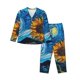 thumbnail image 1 of Fotbe Starry Night Sunflower Field Conjunto de Pijama de Manga Larga para Mujer con Estampado, Ropa de Dormir de 2 Piezas, Conjunto de Casa Suave y Cómodo con Bolsillos-XX-Large, 1 of 7