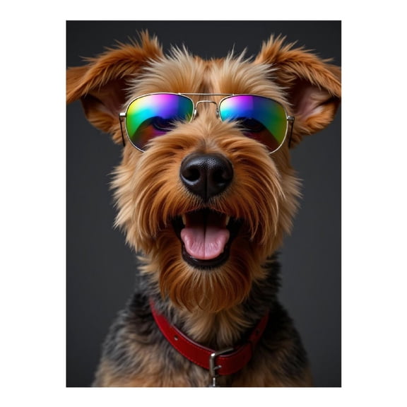 Diamond Art Kit for Adults, Dog Sunglasses Cool Look Fun Diamond Painting for Adults Beginners, DIY Diamond Art Painting Kits, 5D Diamond Painting Crafts for Home Decor 12x16 Frameless