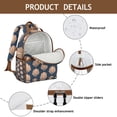 thumbnail image 4 of Starfish and Seashell Beach Students Backpack with Nautical Shell, Tropical Marine Life, Sea Coral, Fish and Cute Spiral Seashell Design, 4 of 6