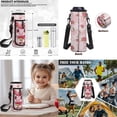 thumbnail image 5 of Yspwyqan Kids Backpack Set for Elementary Middle School, Strawberry Pink Spot Cow Backpack Set with Lunch Box Water Bottle Bag, Lightweight Fits 14 Inch Laptop Double Zipper Daypack, 5 of 7