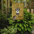 thumbnail image 2 of Caroline's Treasures BB1454GF Schnauzer Spoiled Dog Lives Here Flag Garden Size , Small, multicolor, 2 of 3