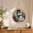thumbnail image 3 of Dalang Christmas Diamond Art Wreath, Acrylic Rhinestone Hanging Ornament, Sparkling Front Door Window Wall Holiday Home Decor, 7.9 in, 3 of 7
