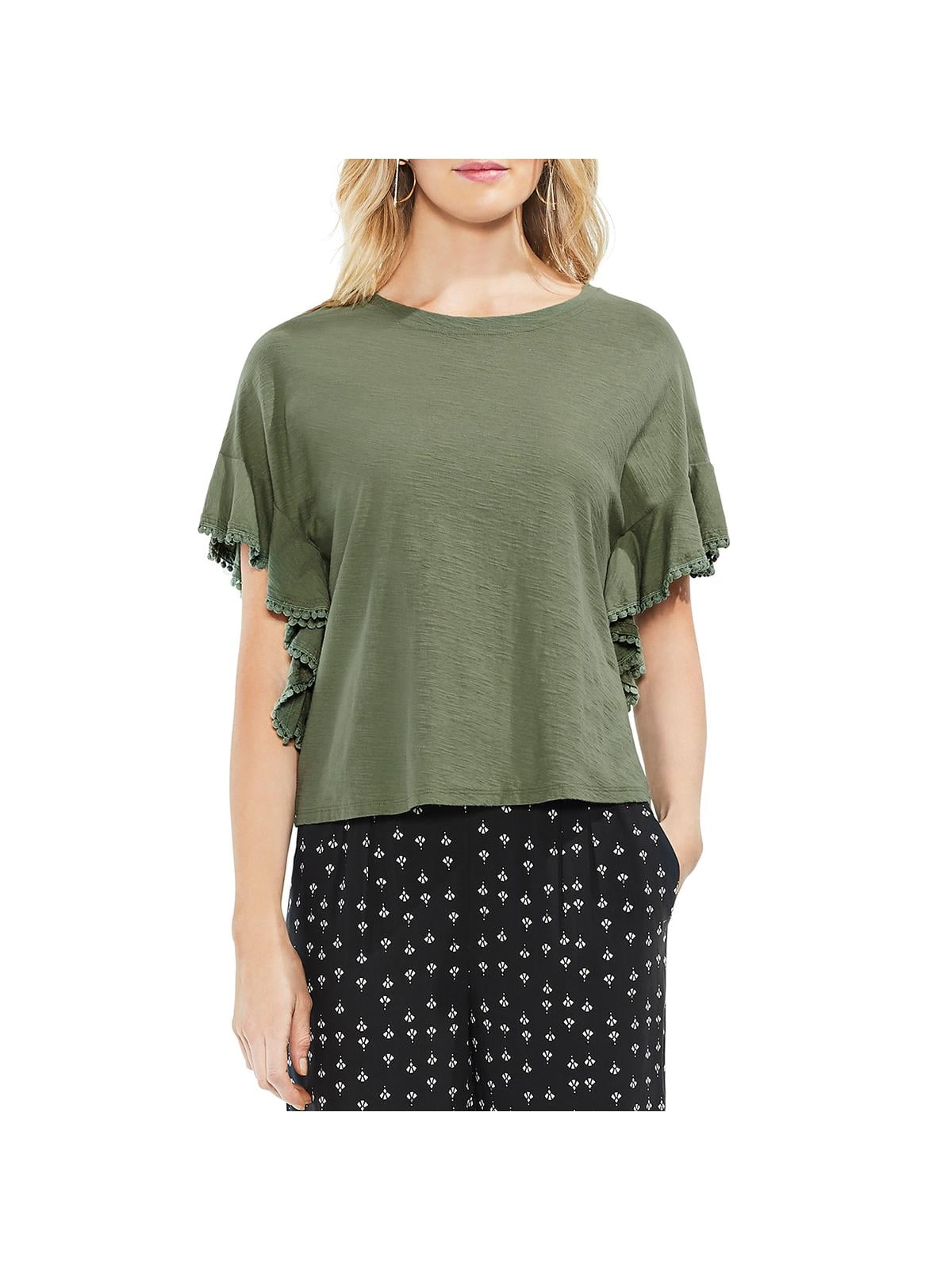 vince camuto green top