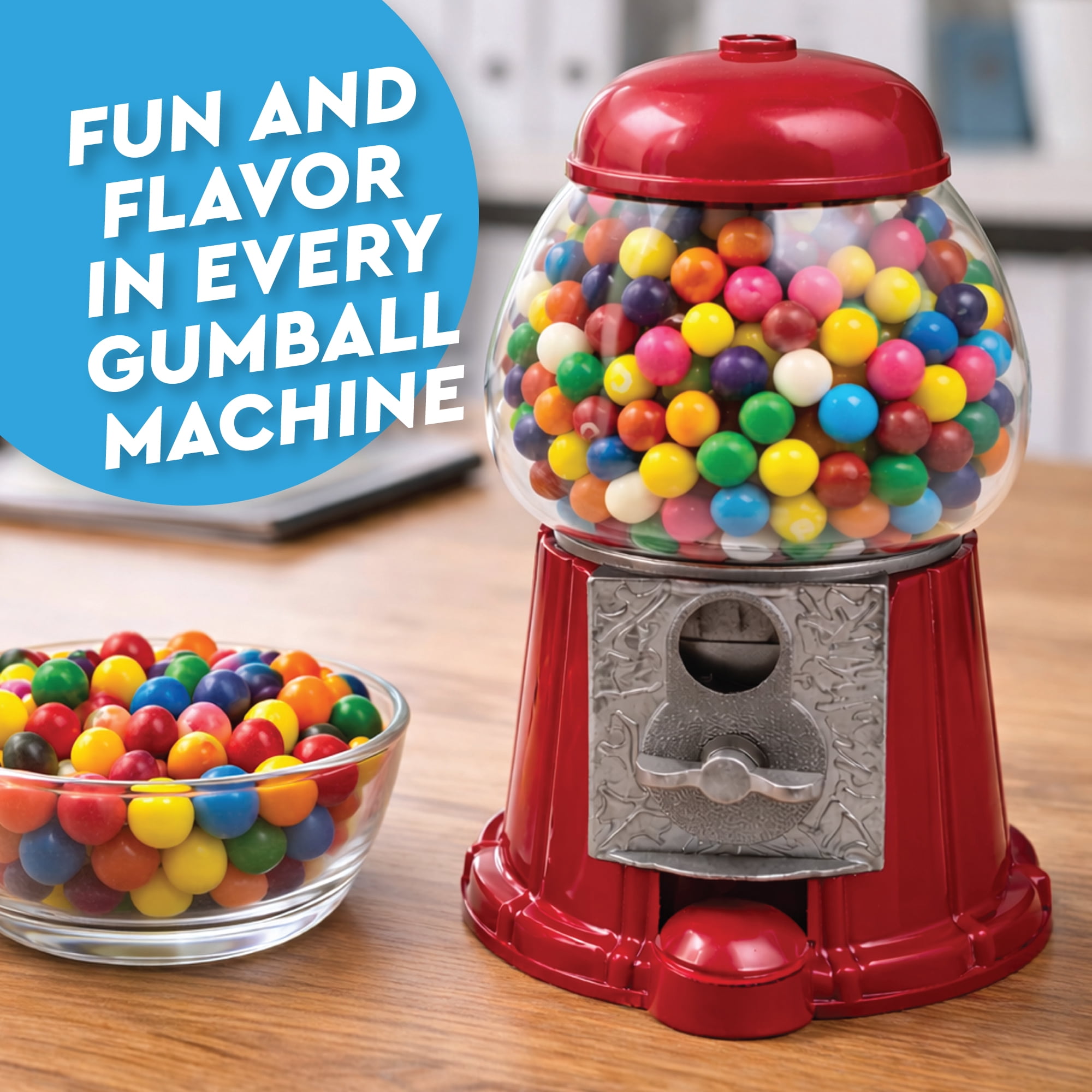 Gumballs 1/2 Inch - 3 Pound Bulk Bag - Gum Balls For Gumball Machine - Gumballs Bulk - Assorted Fruit Flavor - Bubble Gum