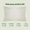 thumbnail image 7 of Hemp Fabric 20x30" Queen Pillowcase - Soft Washable Hypoallergenic Pillow Cover, White, 7 of 7