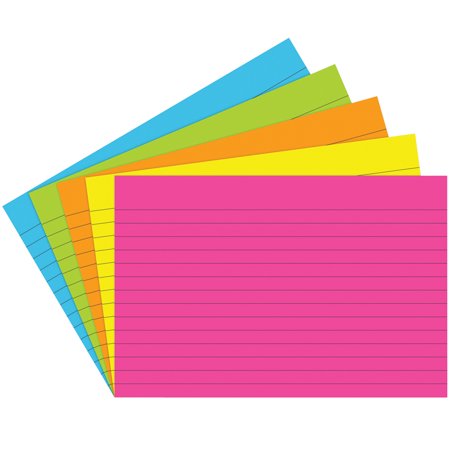 index cards 4x6 lined 75 ct brite assorted walmart com index cards 4x6