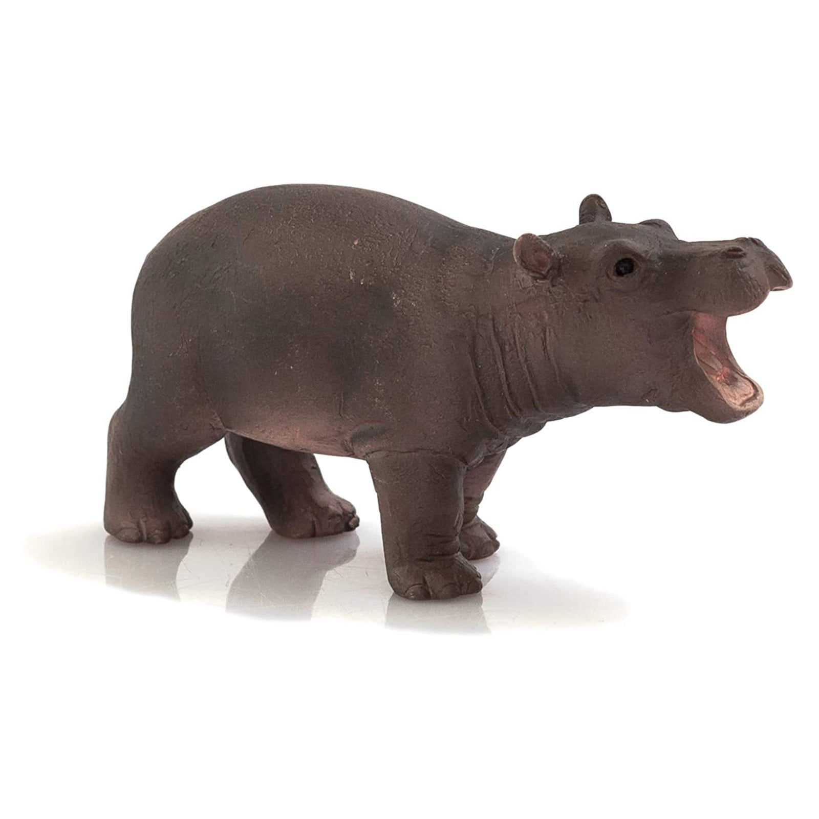 Realistic Hippopotamus Hippo Wild Animal Figure Solid Plastic Model Toy Model G 