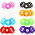 thumbnail image 4 of 16pcs Silicone Scissors Finger Ring Barber Hair Shears Finger Inserts Finger Protector, 4 of 7