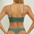 thumbnail image 3 of Lumtrix Womens Scoop Neck Sports Bra Spaghetti Straps Camisole Solid Color Summer Tops for Gym Yoga Green M, 3 of 3