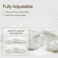 thumbnail image 2 of Coop Home Goods Original Cut-Out Pillow, Queen, Memory Foam, Neck Support, Side Sleeper, 2 of 9